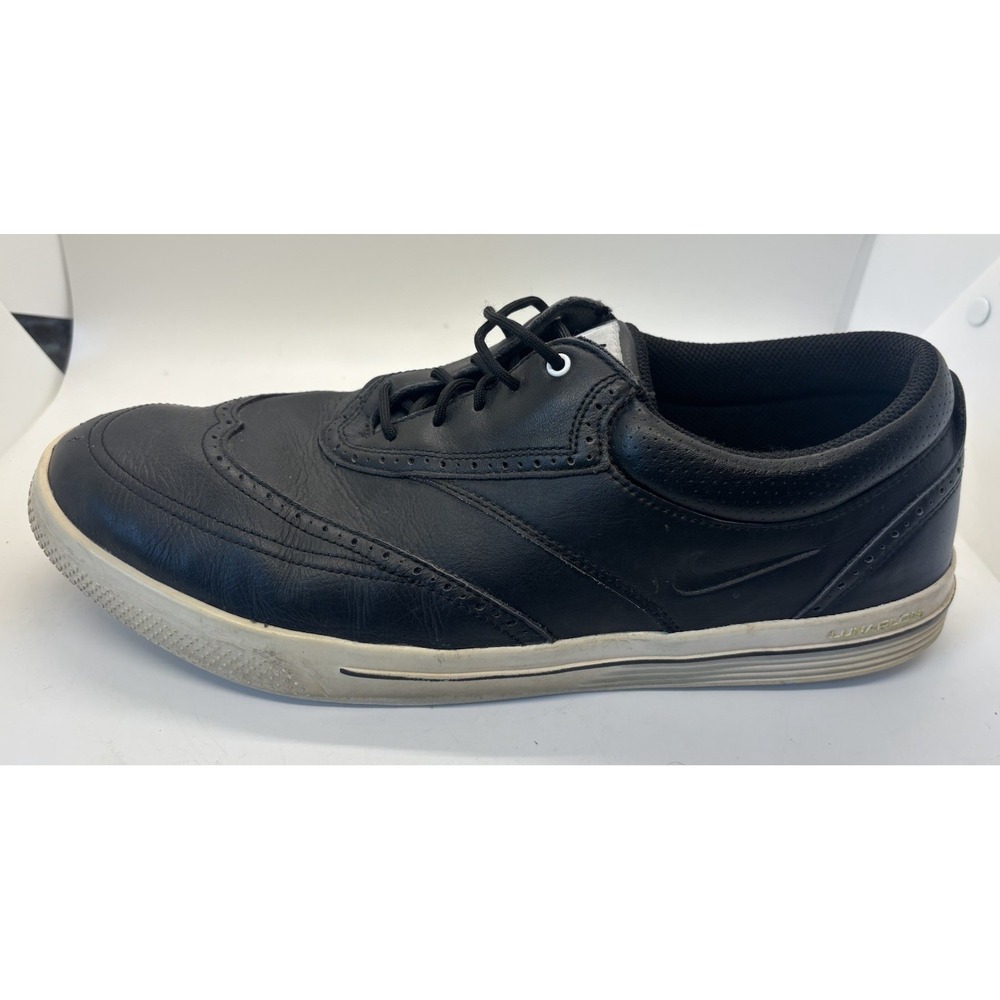 Rare NIKE GOLF Leather Dress Shoes Spikeless Wingtip - Picture 5 of 7